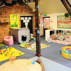 Room and activities ready to play with in Snowdrops room Savernake